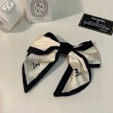 シャネルカチューシャCHANEL 2023年新作 ちょう結び 中古金具 かんざし