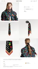 ルイヴィトンマフラーLOUIS VUITTON 2023新作 ダブルレイヤーカチューシャ