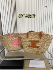 セリーヌバッグCELINE 2023年新作 ストローキャベツバスケット