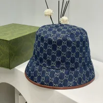 グッチ帽子GUCCI 2023新作 デニムジャガード フィッシャーマン ポットハット