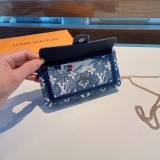 ルイヴィトンバッグLOUIS VUITTON 2023新作 刺繍 チェーン メッセンジャー 携帯バッグ