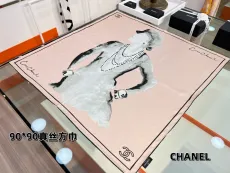 シャネルマフラーCHANEL 2023新作 フィギュア シルク スクエア スカーフ