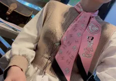シャネルマフラーCHANEL 2023新作 ヘアバンド リボン