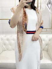 ルイヴィトンマフラーLOUIS VUITTON 2023年新作ハイエンドShun Qiaoシルクスカーフ
