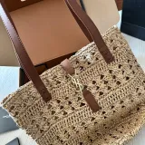 サンローランバッグYves Saint Laurent 2023年新作 サンシャイン ストローバッグ ショッピングバッグ
