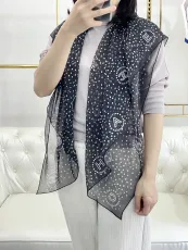シャネルマフラーCHANEL 2023年新作ハイエンドShun Qiaoシルクスカーフ