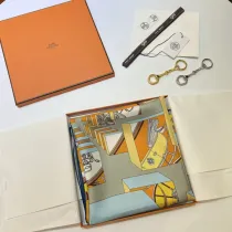 エルメスマフラーHERMES 2023新作 ジャンピングスプリング スクエアスカーフ