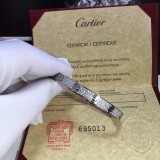 カルティエブレスレットCARTIER 2023新作 ダイヤが3連 ダイヤがいっぱいのカップルブレスレット