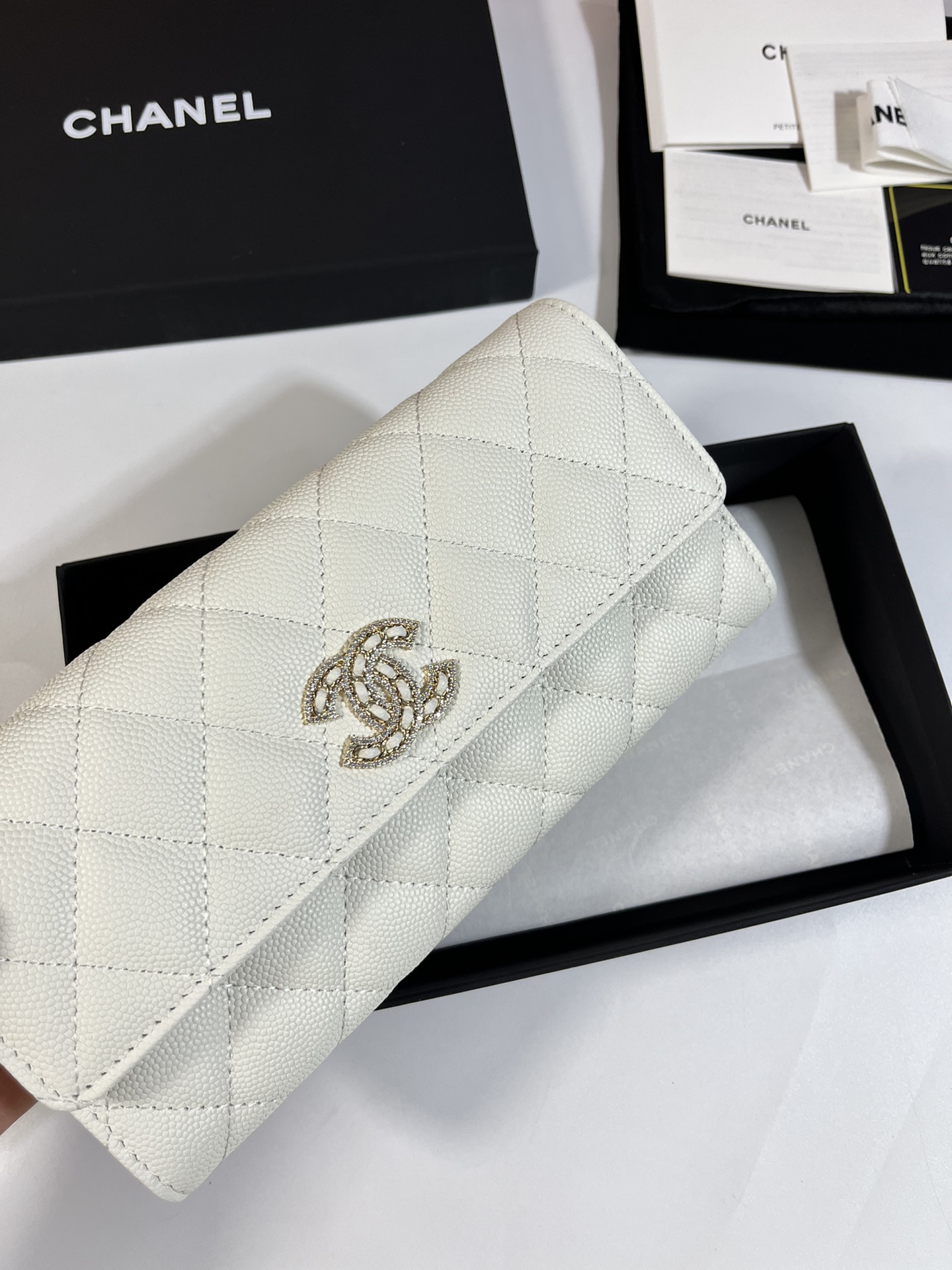 シャネル財布CHANEL 2023年新作 高品質 Ap2740B ジッパー ロング クリップ ウォレット