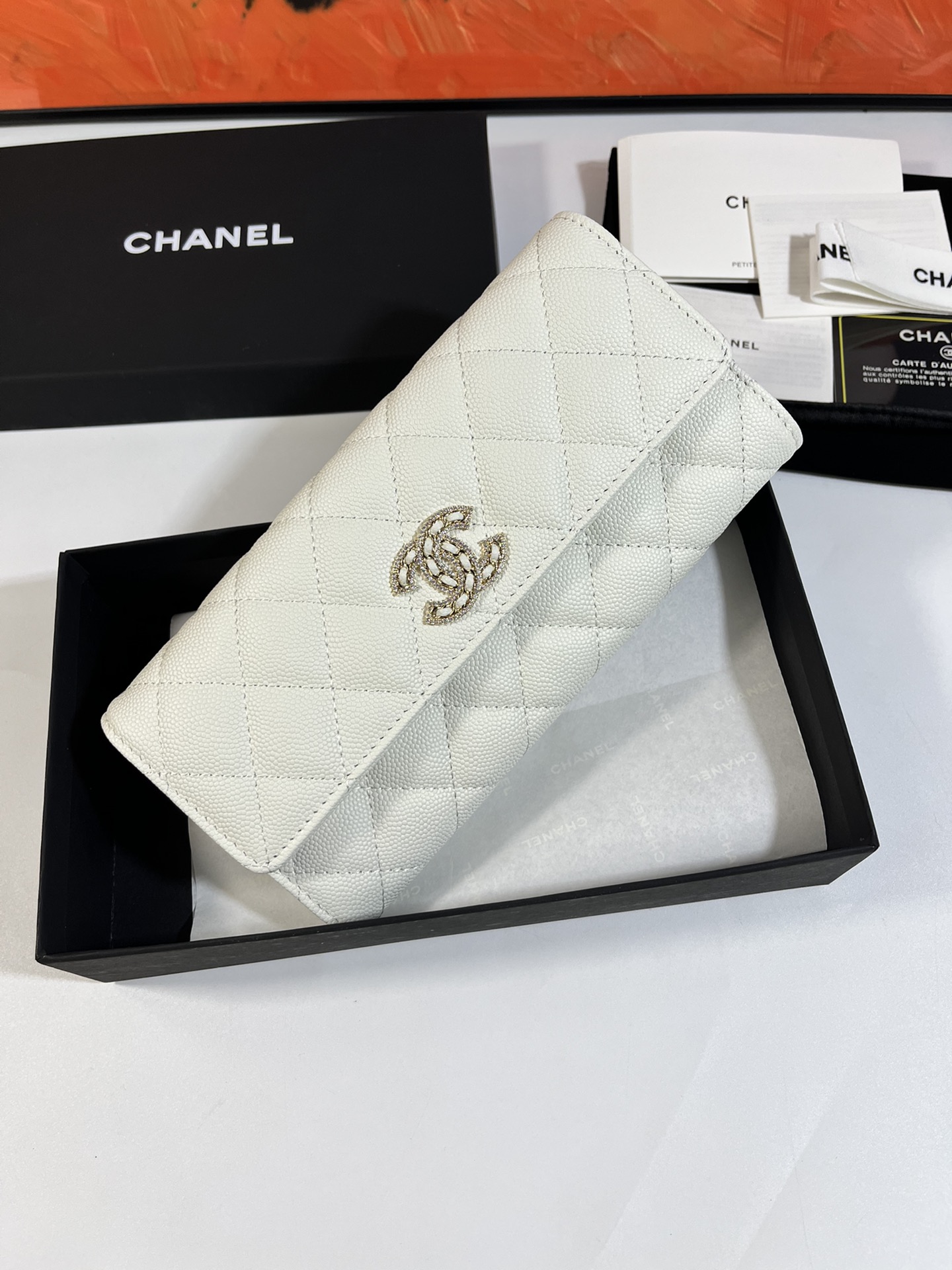 シャネル財布CHANEL 2023年新作 高品質 Ap2740B ジッパー ロング クリップ ウォレット