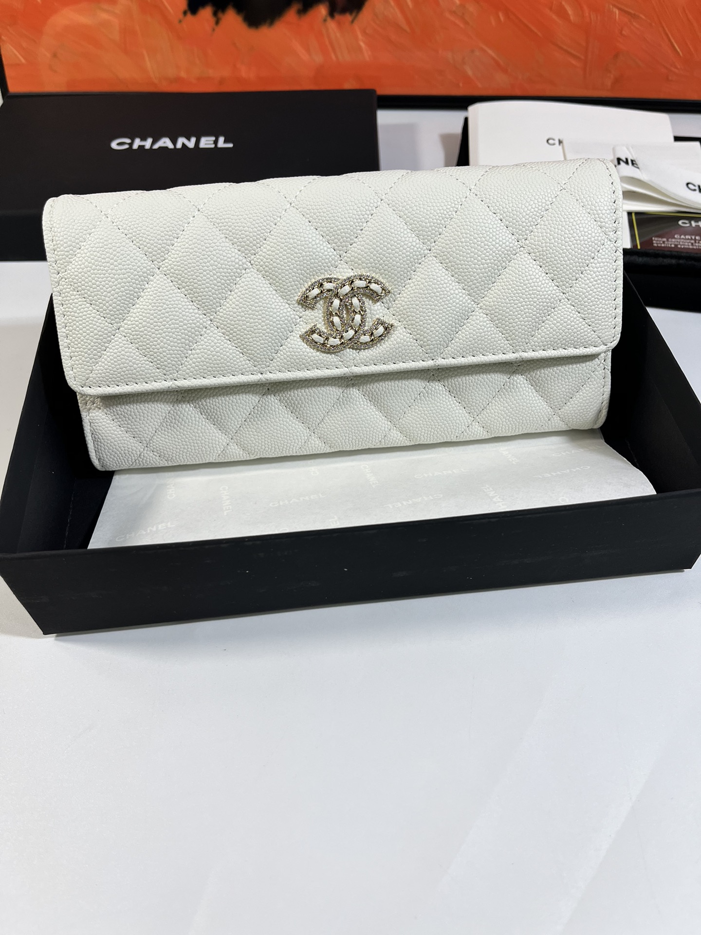 シャネル財布CHANEL 2023年新作 高品質 Ap2740B ジッパー ロング クリップ ウォレット