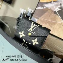ルイヴィトン財布LOUIS VUITTON 2023 新品 高品質 M80968 ブラック レディース 三つ折り財布