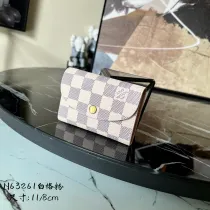 ルイヴィトン財布LOUIS VUITTON 2023年新作 高品質 M62361 ホワイト グリッド ピンク エンベロープ 小銭入れ