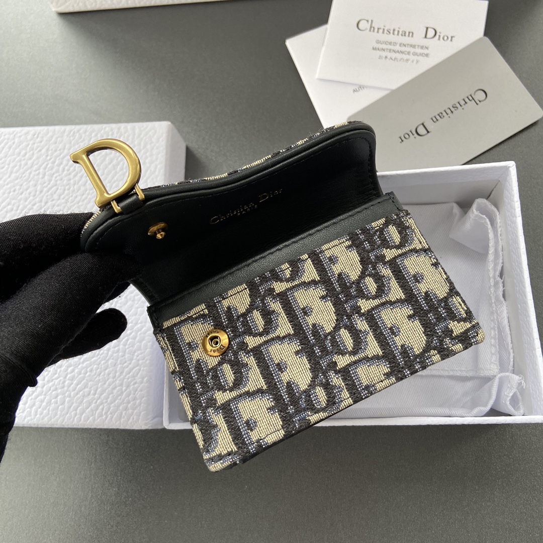 ディオール財布DIOR 2023新作 高品質 S5611CTZQ_M928 _TU2044 サドルフリップカードホルダー