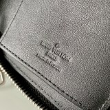 ルイヴィトン財布LOUIS VUITTON 2023新作 上質 M58412 ブラック ライチ柄 メンズ ジッパーバッグ