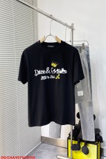 ドルチェ＆ガッバーナ服DOLCE GABBANA 2023 新作 ロゴ ロゴ カップル 半袖 Tシャツ