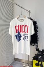 グッチ服GUCCI 2023新作 刺繍ラウンドショートリーダーTシャツ トップス