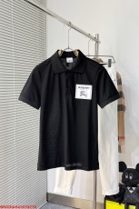 バーバリー服BURBERRY 2023新作 シンプルラペル半袖Tシャツ