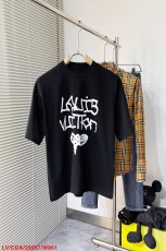 ルイヴィトン服LOUIS VUITTON 2023年新作 メンズ コットンジャージー ラウンドネック カジュアル 半袖 Tシャツ