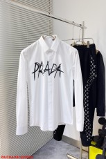 プラダ服PRADA 2023新ロゴデザインシャツ