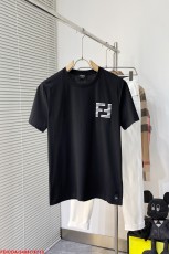 フェンディ服FENDI 2023新作 胸元ダブルFグラフィティ半袖Tシャツ