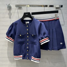 セリーヌ服CELINE 2023新作野球プリーツスカートスーツ