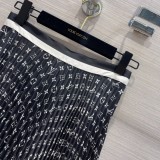 ルイヴィトン服LOUIS VUITTON 2023年新作 プリントロゴプリーツロングスカート