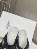セリーヌ靴CELINE 2023新作 メッシュジャガード 厚底サンダル\u0026スリッパ