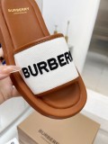 バーバリー靴BURBERRY 2023新作 刺繍チェック柄スリッパ