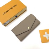ルイヴィトン財布LOUIS VUITTON 2023年新作 高品質 M68708 グレー エンベロープ長財布