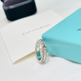 ティファニー指輪Tiffany Co 2023 新作 ダブル T ナロー リング