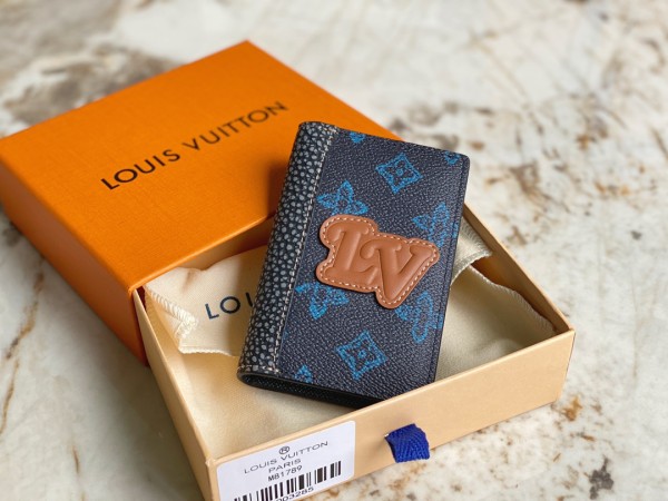 ルイヴィトン財布LOUIS VUITTON 2023年新作 高品質 M81789 ブルー カード入れ 財布