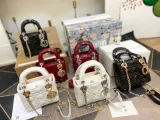 ディオールバッグDIOR 2023新作 パテントレザー ダイアナバッグ
