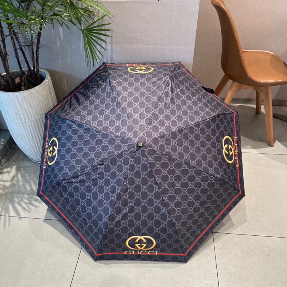 グッチ傘GUCCI 2023年新作 ジャガード三つ折り自動折りたたみ傘-グッチ 