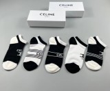 セリーヌ靴下CELINE 2023 新作 レディース ショートソックス