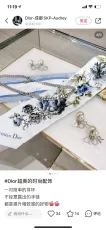 ディオールマフラーDIOR 2023 新作 シルクスカーフ