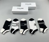 セリーヌ靴下CELINE 2023 新作 レディース ショートソックス