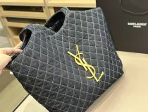 サンローランバッグYves Saint Laurent 2023新作 チェーンデニムトートバッグ