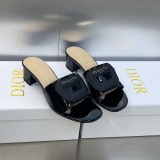 ディオール靴DIOR 2023新作 ハーフハイヒールスリッパ