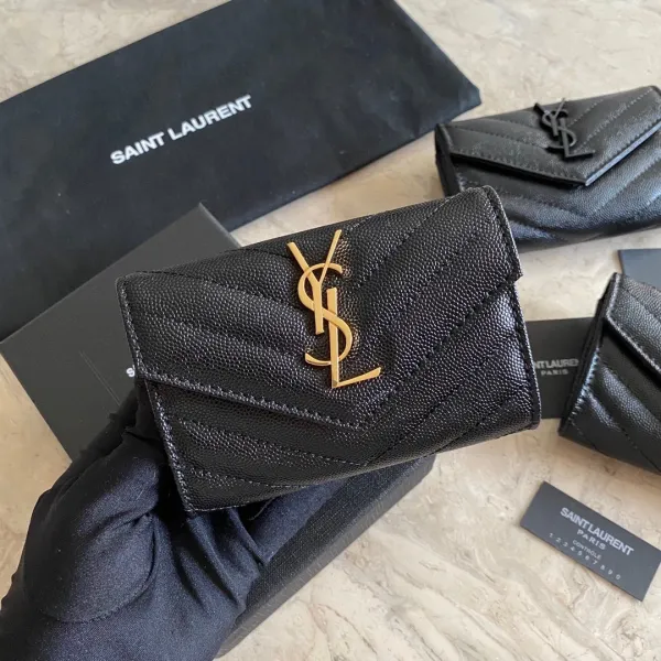 サンローラン財布Yves Saint Laurent 2023年新作 高品質コンパクト財布
