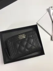 シャネル財布CHANEL 2023 新しい高品質 81467 レザー カード ホルダー