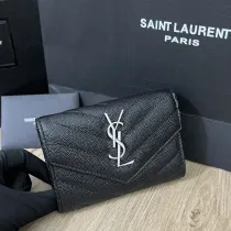 サンローラン財布Yves Saint Laurent 2023年新作 高品質 414404 二つ折りショートクリップ財布