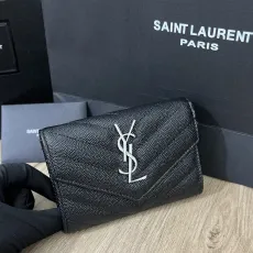 サンローラン財布Yves Saint Laurent 2023年新作 高品質 414404 二つ折りショートクリップ財布