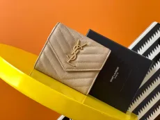 サンローラン財布Yves Saint Laurent 2023年新作 高品質コンパクト財布