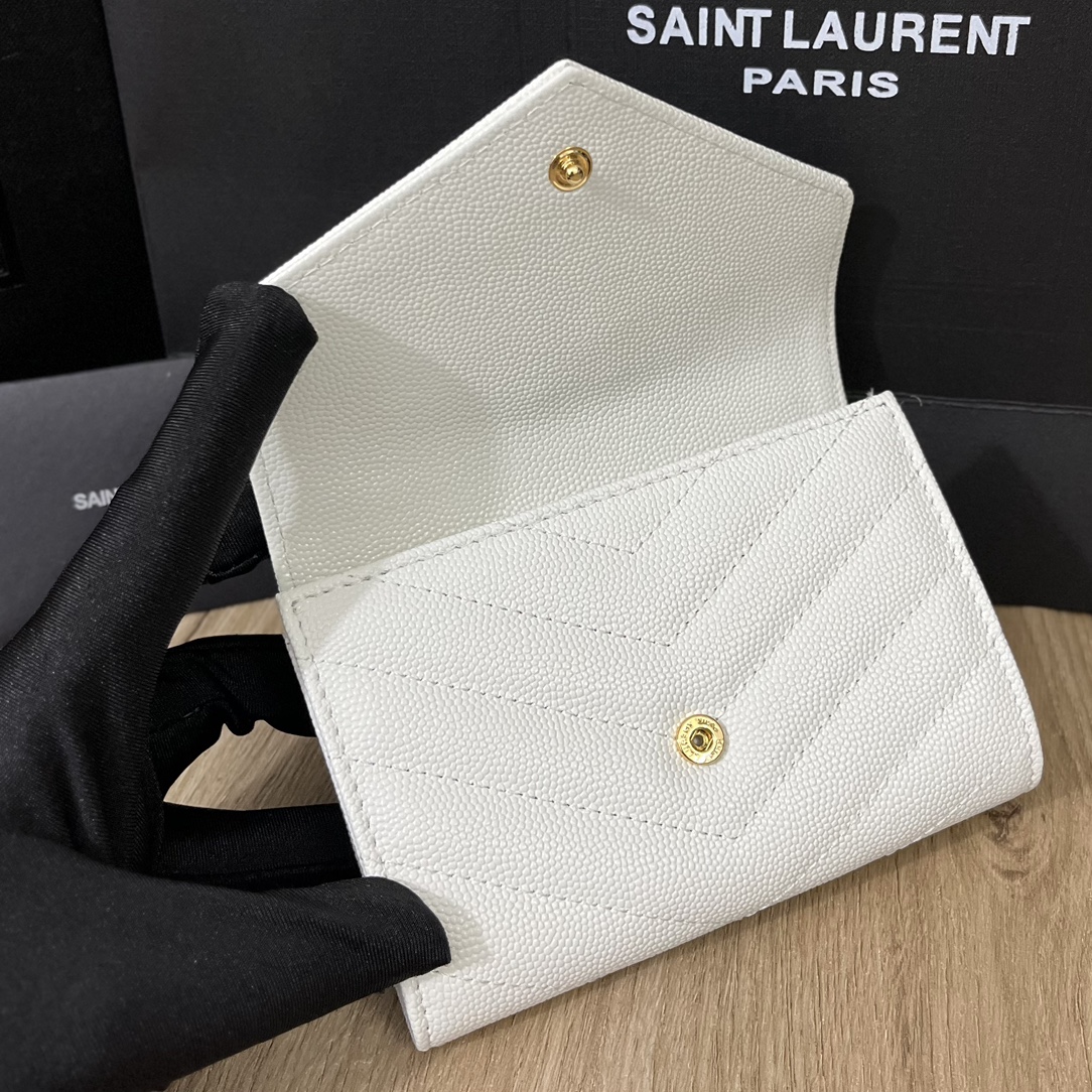 サンローラン財布Yves Saint Laurent 2023年新作 高品質 414404 二つ折りショートクリップ財布