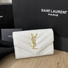 サンローラン財布Yves Saint Laurent 2023年新作 高品質 414404 二つ折りショートクリップ財布