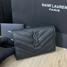 サンローラン財布Yves Saint Laurent 2023年新作 高品質 414404 二つ折りショートクリップ財布