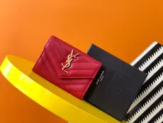 サンローラン財布Yves Saint Laurent 2023年新作 高品質コンパクト財布