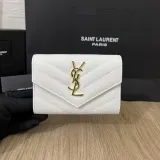 サンローラン財布Yves Saint Laurent 2023年新作 高品質 414404 二つ折りショートクリップ財布