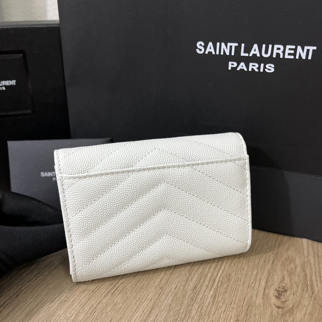 サンローラン財布Yves Saint Laurent 2023年新作 高品質 414404 二つ折りショートクリップ財布